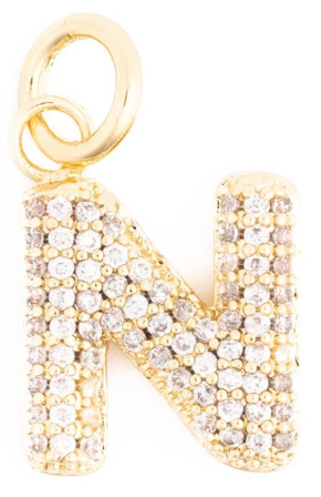 Canvas Style Charm Bar-  Courtney Bling Alphabet