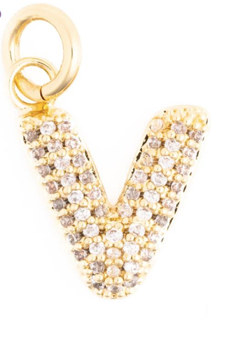 Canvas Style Charm Bar-  Courtney Bling Alphabet