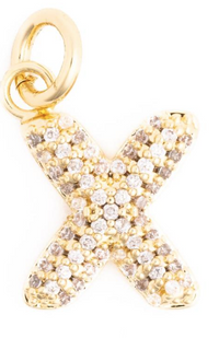 Canvas Style Charm Bar-  Courtney Bling Alphabet