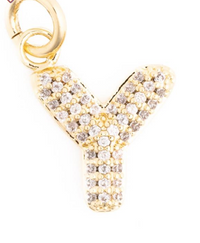 Canvas Style Charm Bar-  Courtney Bling Alphabet