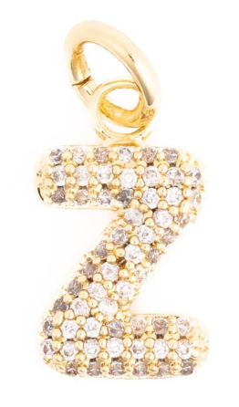 Canvas Style Charm Bar-  Courtney Bling Alphabet