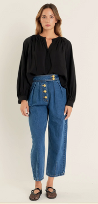 Renee Premium Denim Cropped Trousers