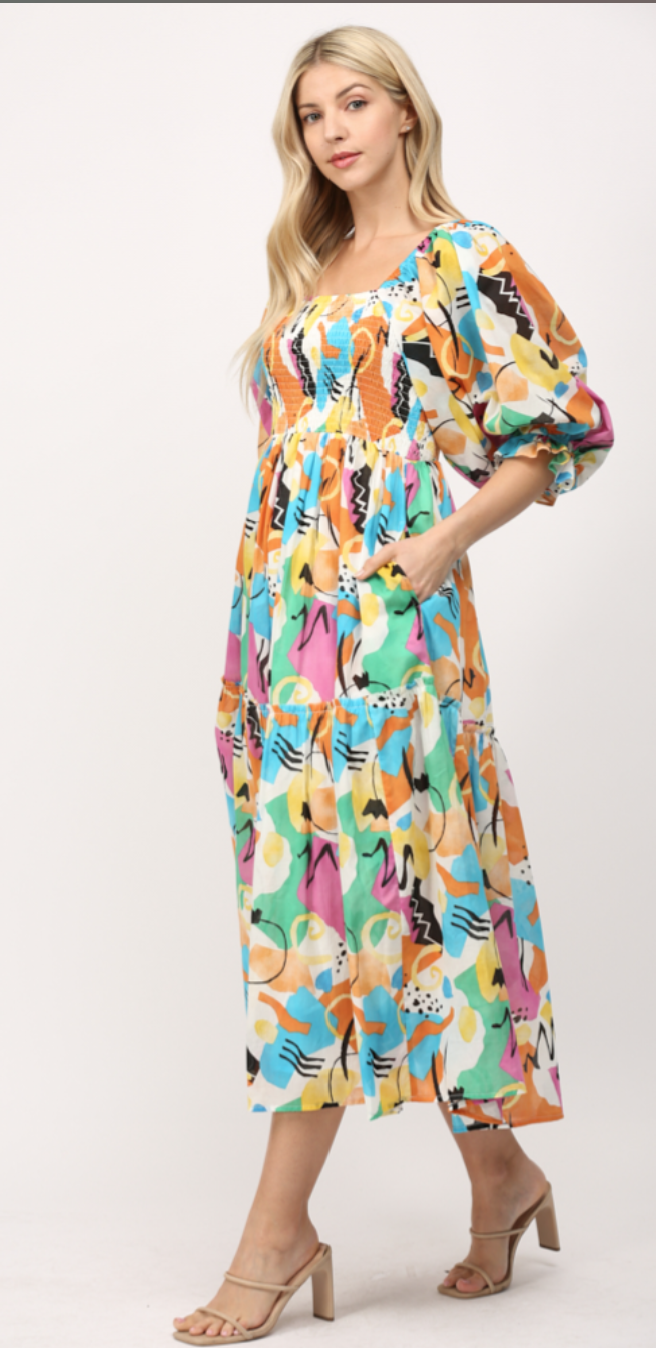 Gianna Dress or Bubble Sleeve Blouse
