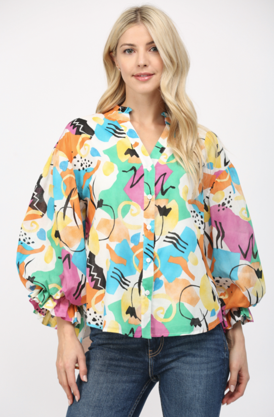 Gianna Dress or Bubble Sleeve Blouse