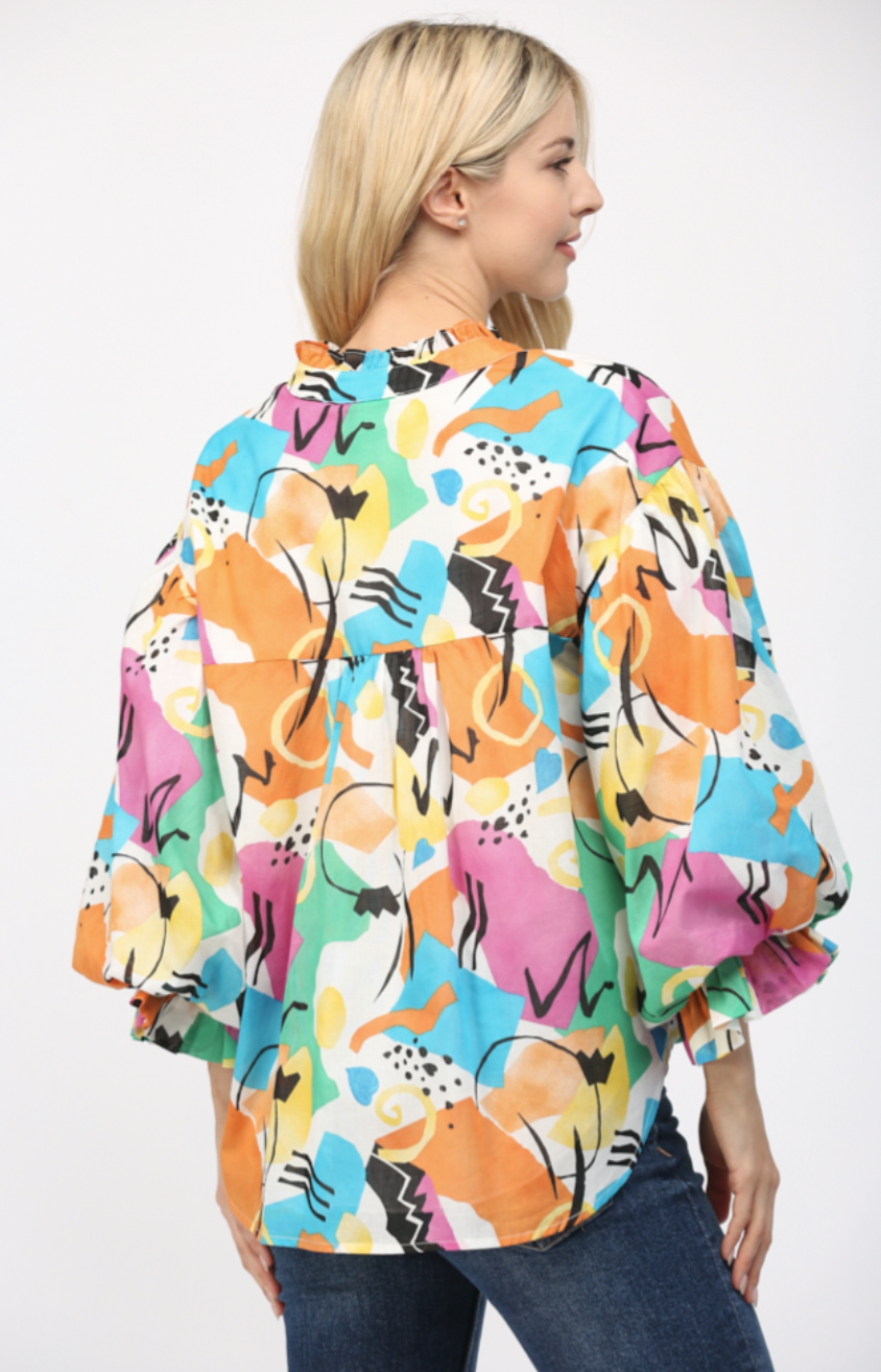 Gianna Dress or Bubble Sleeve Blouse