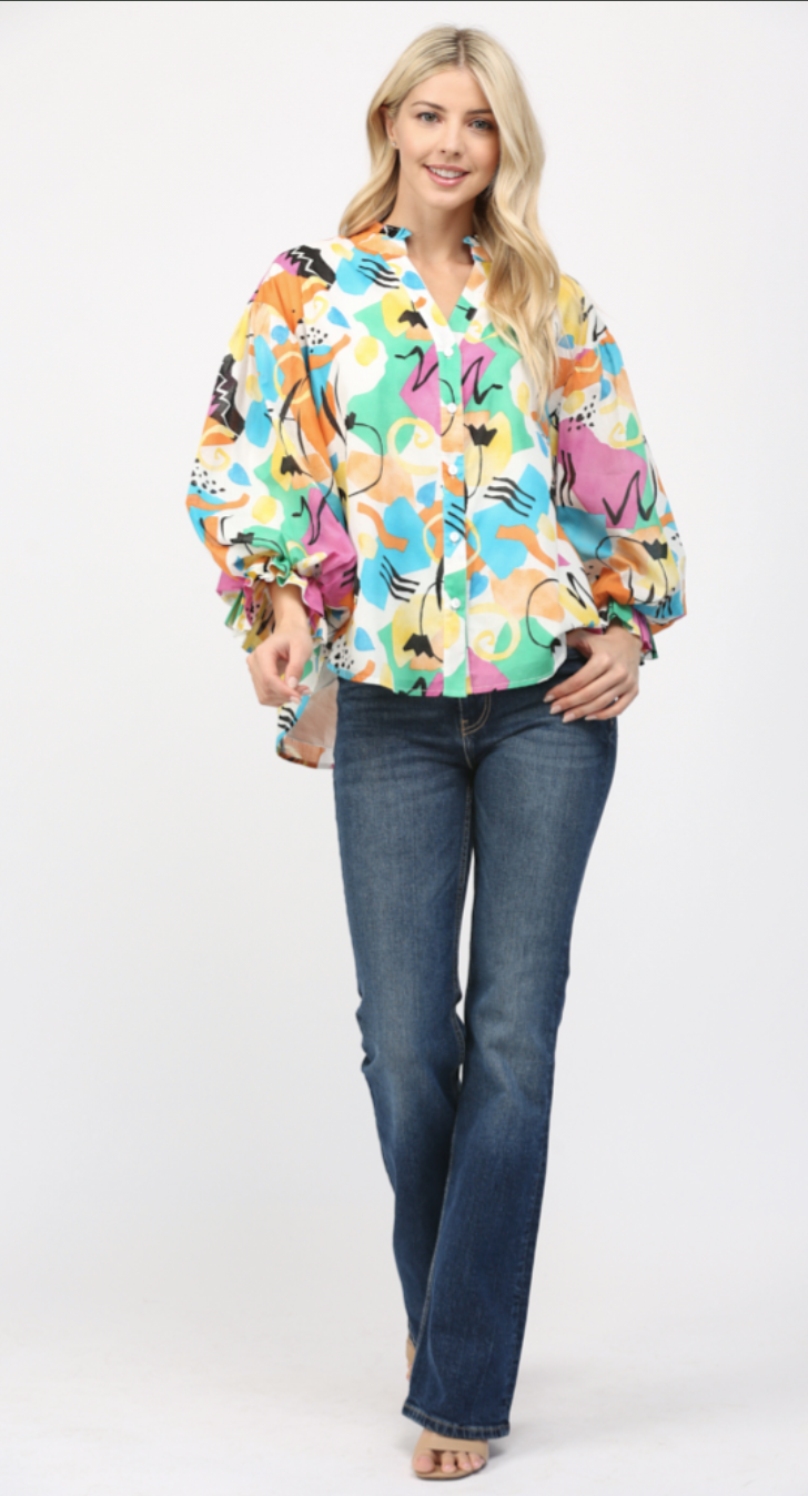 Gianna Dress or Bubble Sleeve Blouse