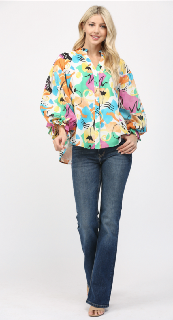 Gianna Dress or Bubble Sleeve Blouse