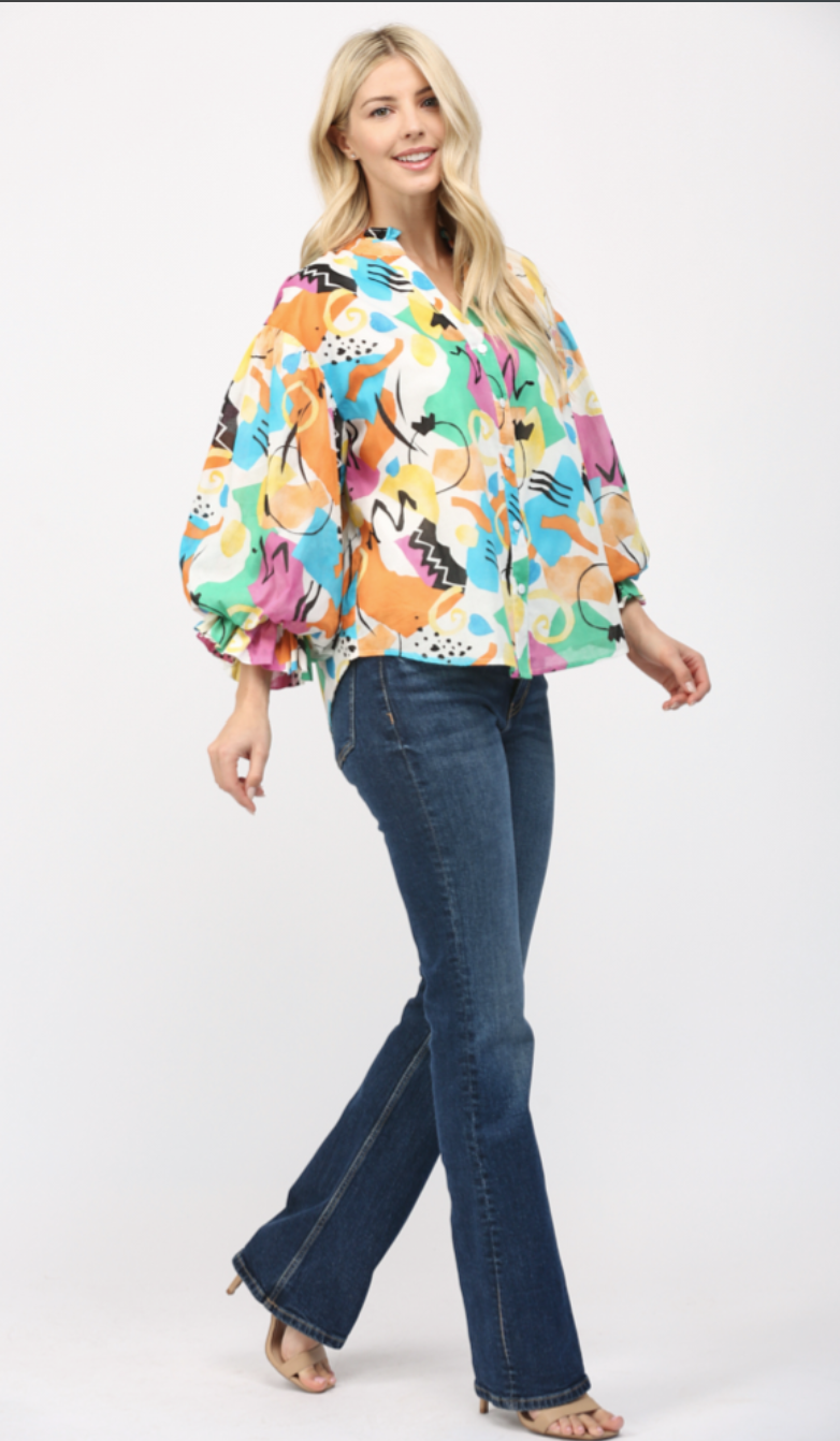 Gianna Dress or Bubble Sleeve Blouse