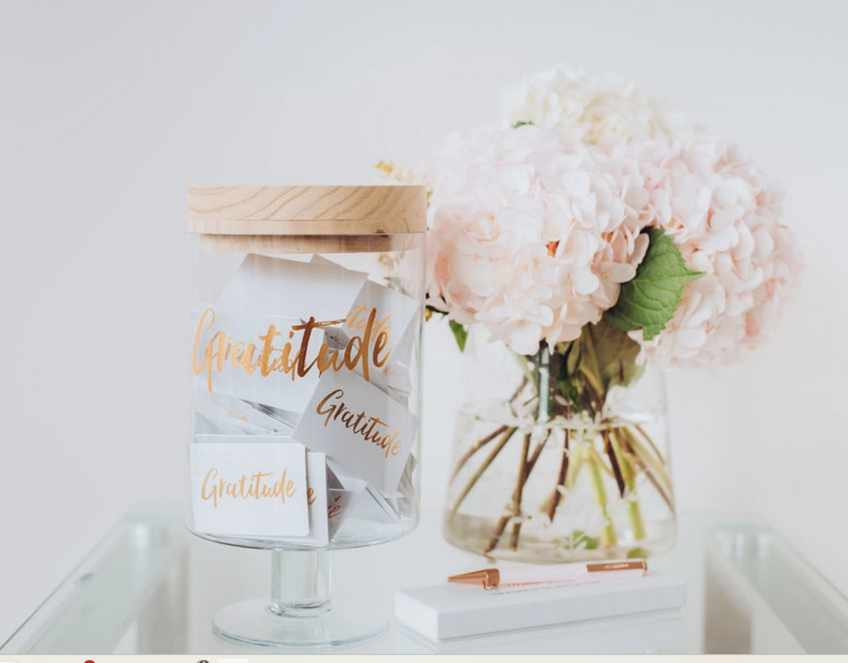 Gratitude Glass Jar