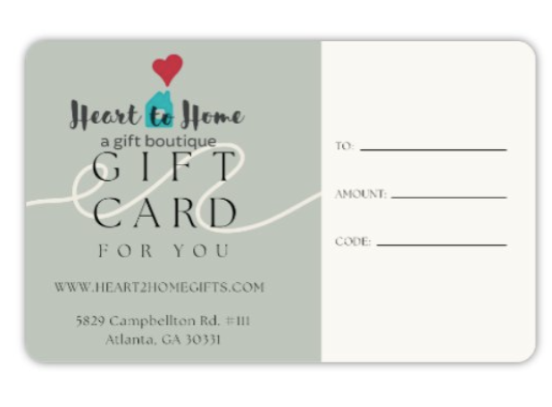 Heart to Home Gifts Gift Card