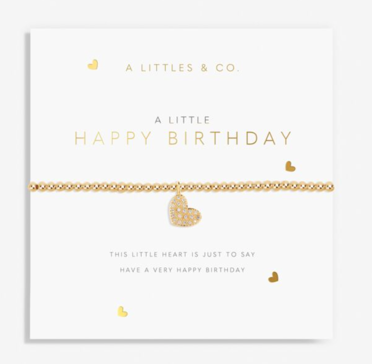 Gold A Little 'Happy Birthday' Bracelet