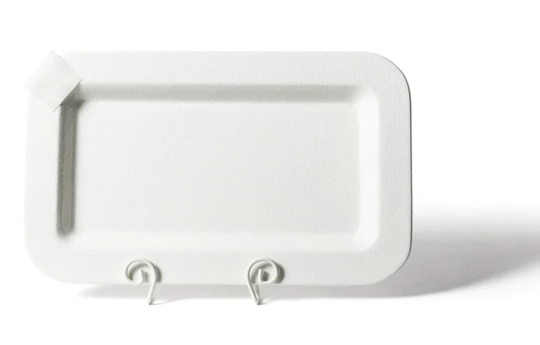 Happy Everything White Small Dot Mini Entertaining Platter