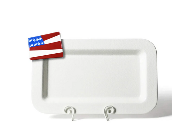Happy Everything White Small Dot Mini Entertaining Platter