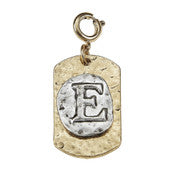 JM 2 tone Initial Charms