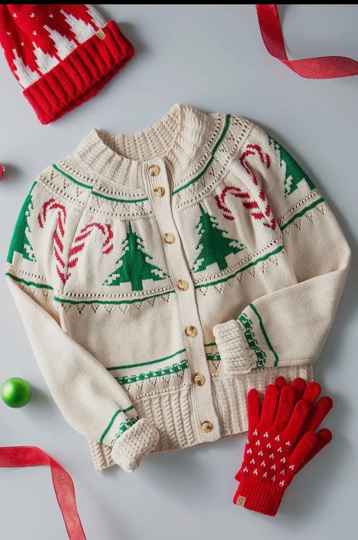 Vintage Soft Knit Holiday Sweater