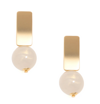 Zenzii Matte Gold Earrings with Various Beads