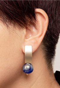 Zenzii Matte Gold Earrings with Various Beads