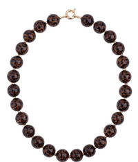 Jolene Statement Stud Earrings or Necklace  in Tortoise