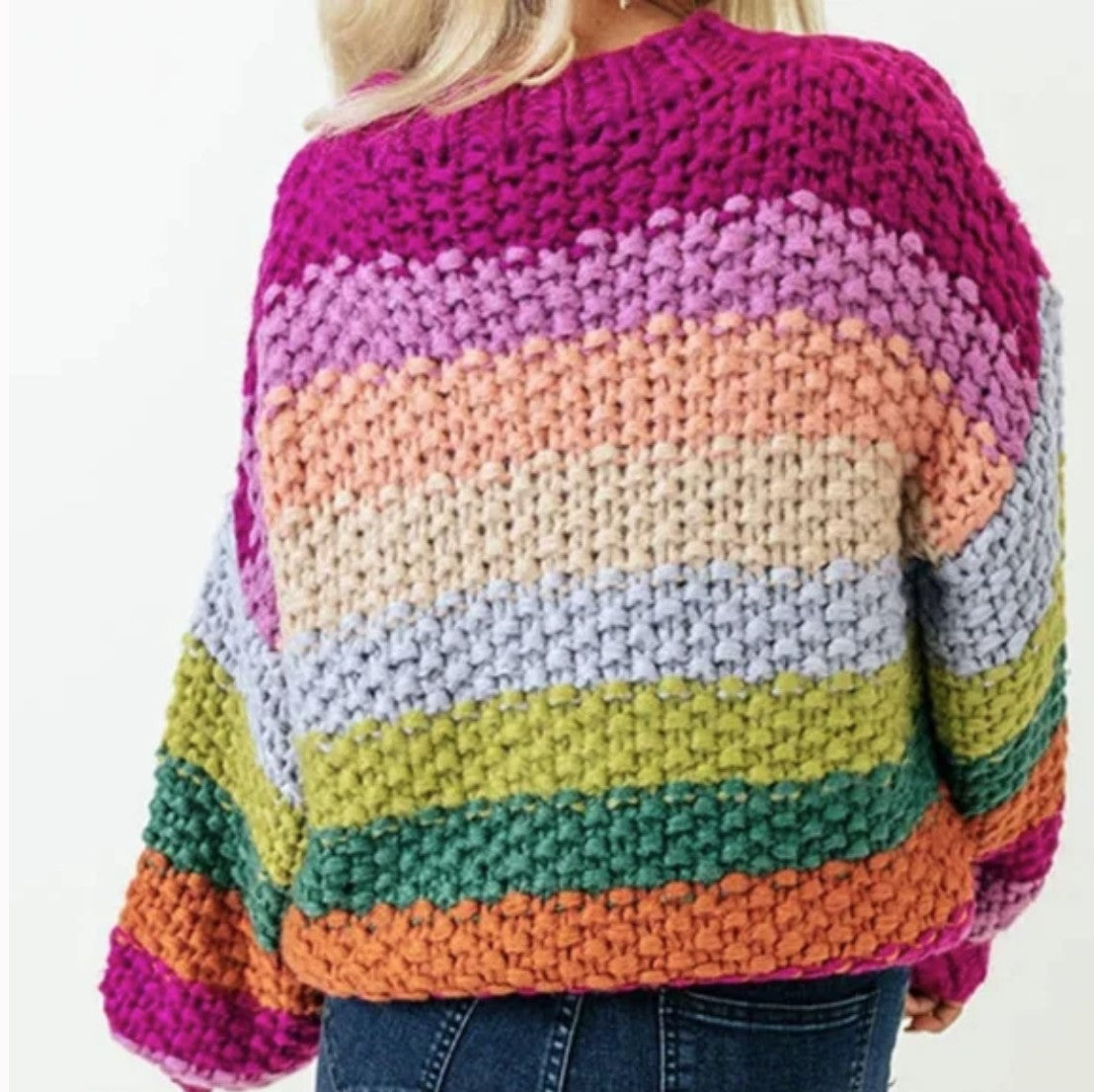 Julia Orchid Multicolored Knit Sweater
