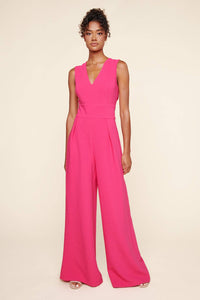 Klara Wide Leg Jumpsuit: Huntergreen or Fuschia