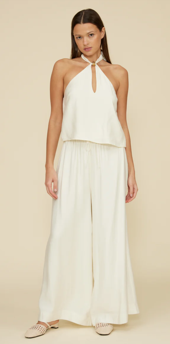 Bea Flowy Pants to Halter Top