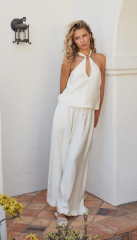 Bea Flowy Pants to Halter Top
