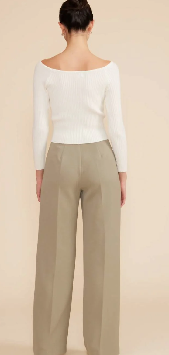 Diana Lucy Paris  Tan  Wide Leg Pant
