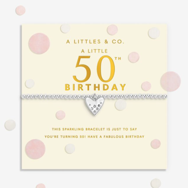 Confetti A Little '50th Birthday' Bracelet