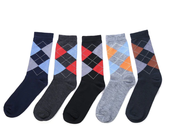 MAD MAN MEN'S SOCKS 5 BOXED PAIR