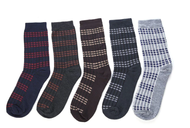 MAD MAN MEN'S SOCKS 5 BOXED PAIR