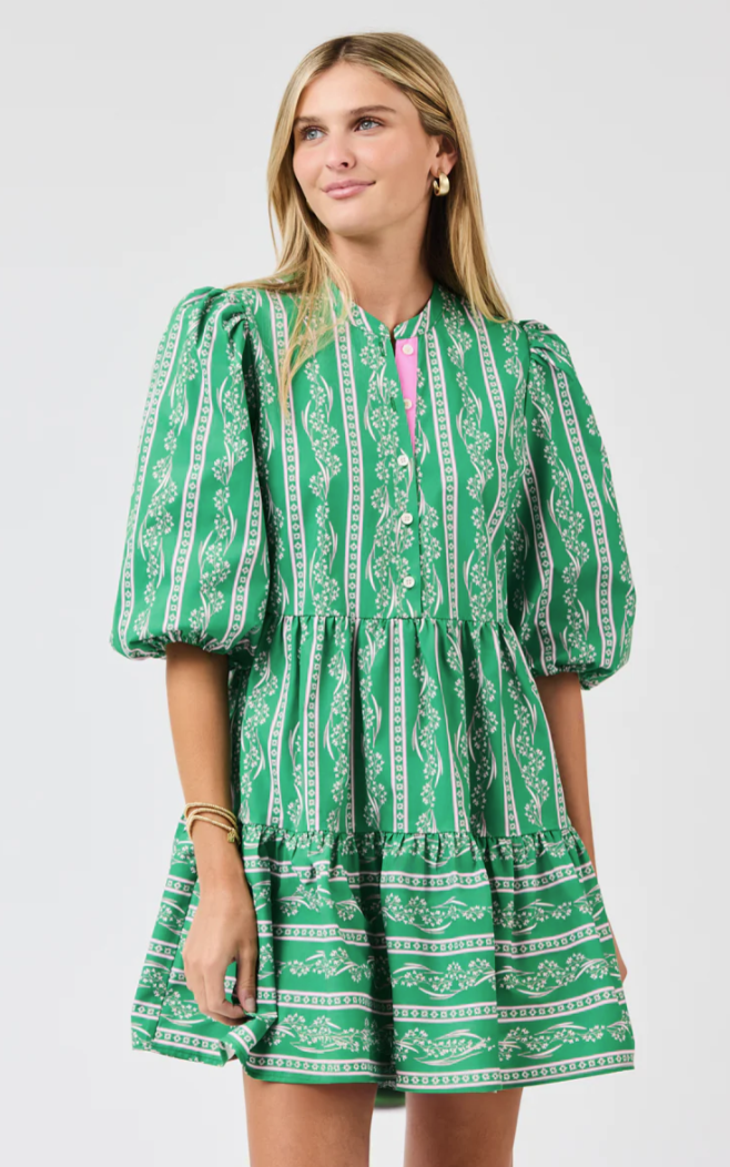 Riley Mini Dress | Garden Lace Green