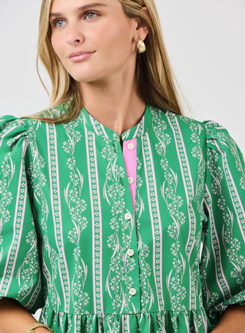 Riley Mini Dress | Garden Lace Green