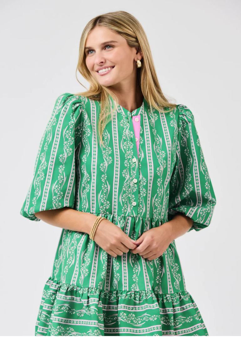 Riley Mini Dress | Garden Lace Green