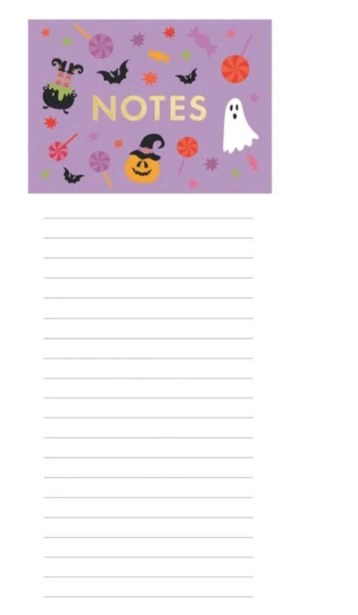 Magnetic Notepad Halloween Notepads