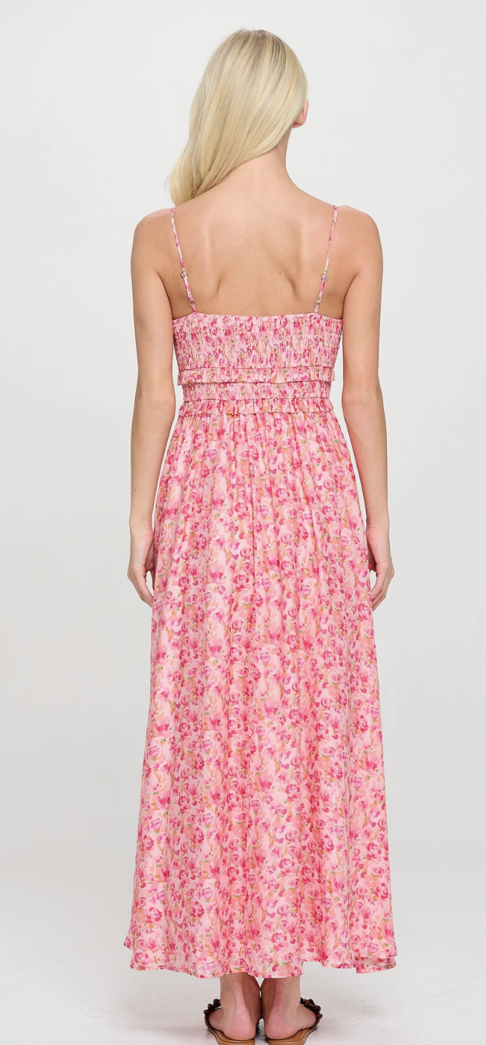 Rosy Breeze Maxi Dress