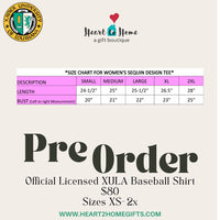 XULA Licensed Sequin Baseball Tee (PREORDER)