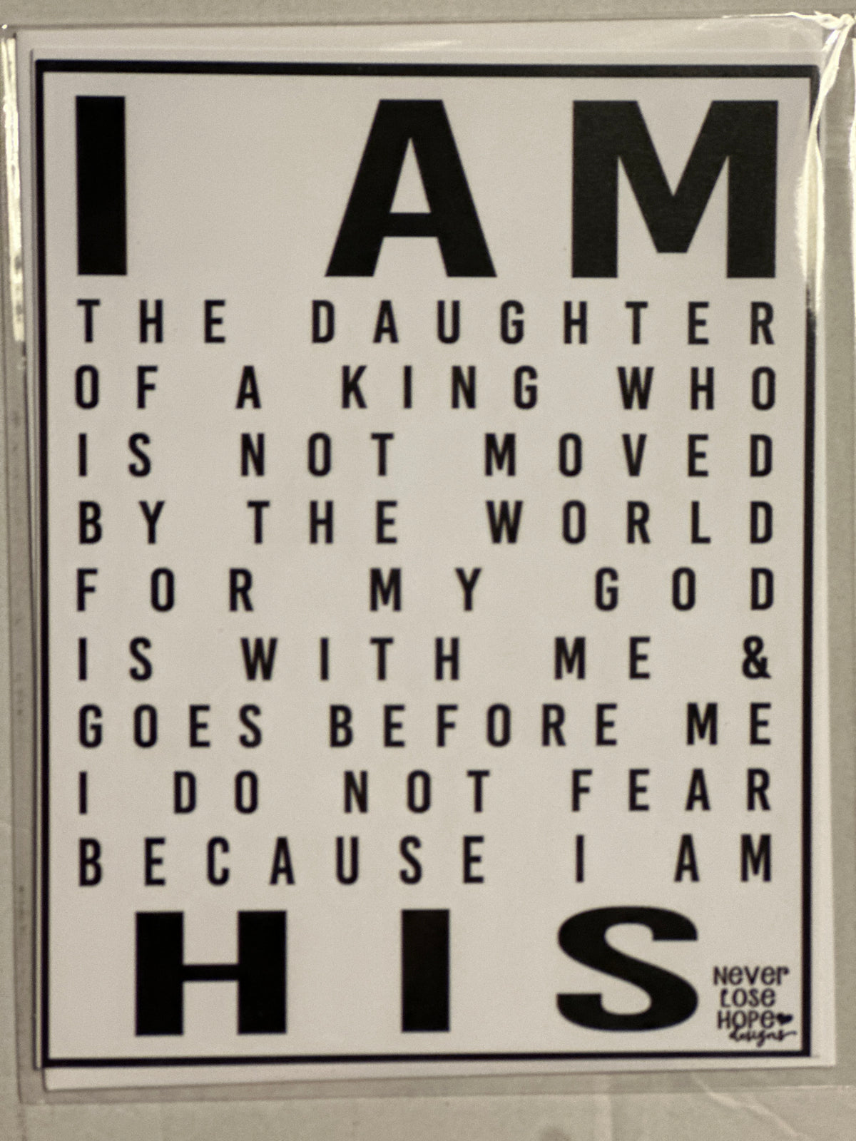 Never Lose Hope Faith Based Greeting Cards