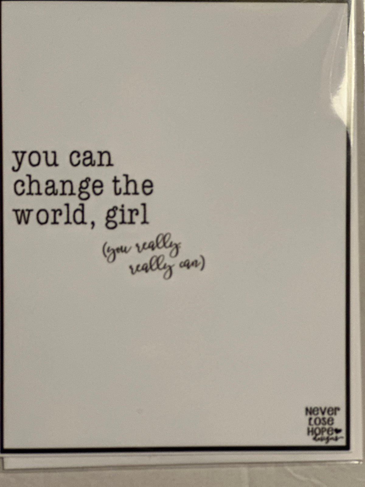 Never Lose Hope Faith Based Greeting Cards