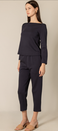 P. CILL Long Sleeve Round Neck Top