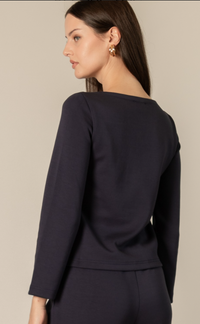 P. CILL Long Sleeve Round Neck Top