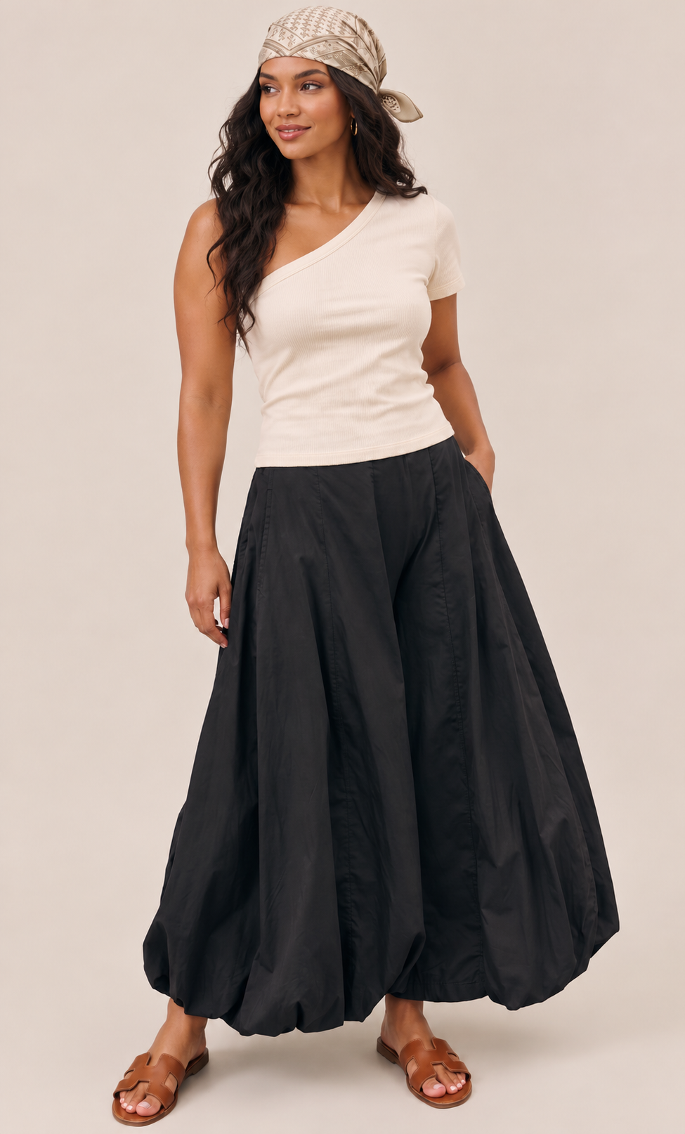 Nikki Bubble Oversized Cuffs Balloon Pants