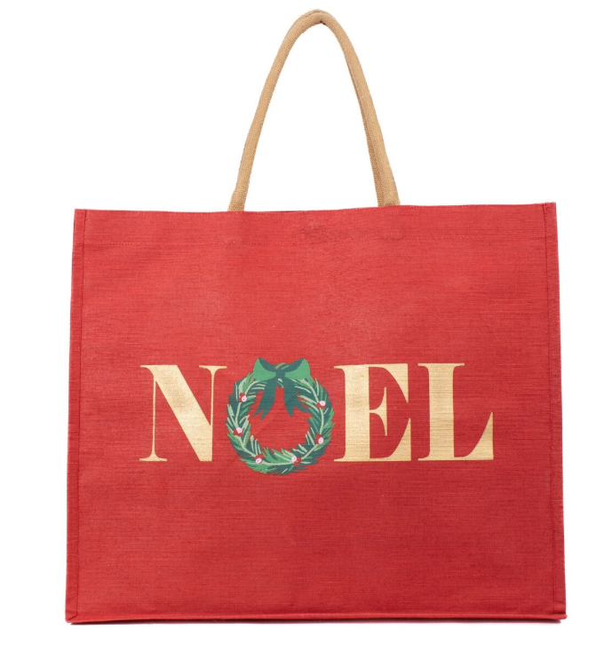Holiday Noel or Santa  Reusable Totes & Gift Bags