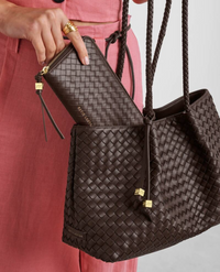 Nova Hand Woven Large Wallet in Chocolate or Black