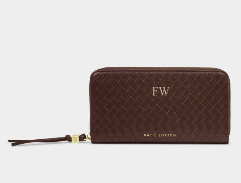 Nova Hand Woven Large Wallet in Chocolate or Black