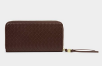 Nova Hand Woven Large Wallet in Chocolate or Black