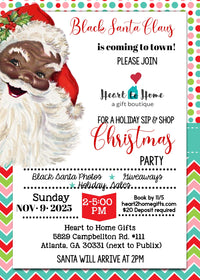 The Real Black Santa Holiday Photo & Shopping Party