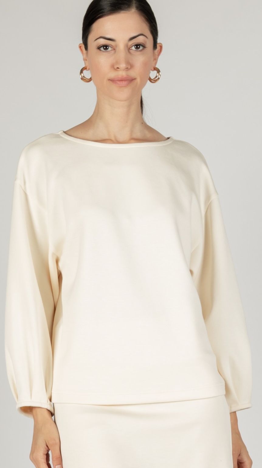 P. CILL Butter Modal Dropped Shoulder Top