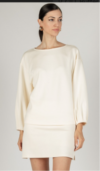 P. CILL Butter Modal Dropped Shoulder Top