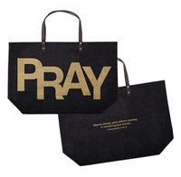 AMEN or PRAY  / 2 Corinthians 1:20 Jute Tote Bag