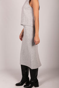 P. CILL Butter Modal Back Slit Pencil Skirt